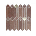 Simple Geometry Peel and Stick DIY Wall Panels, Backsplashes and Tiles, Venus Bronze, Terracotta, Rusty Brown