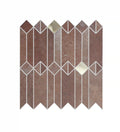 Simple Geometry Peel and Stick DIY Wall Panels, Backsplashes and Tiles, Venus Bronze, Terracotta, Rusty Brown