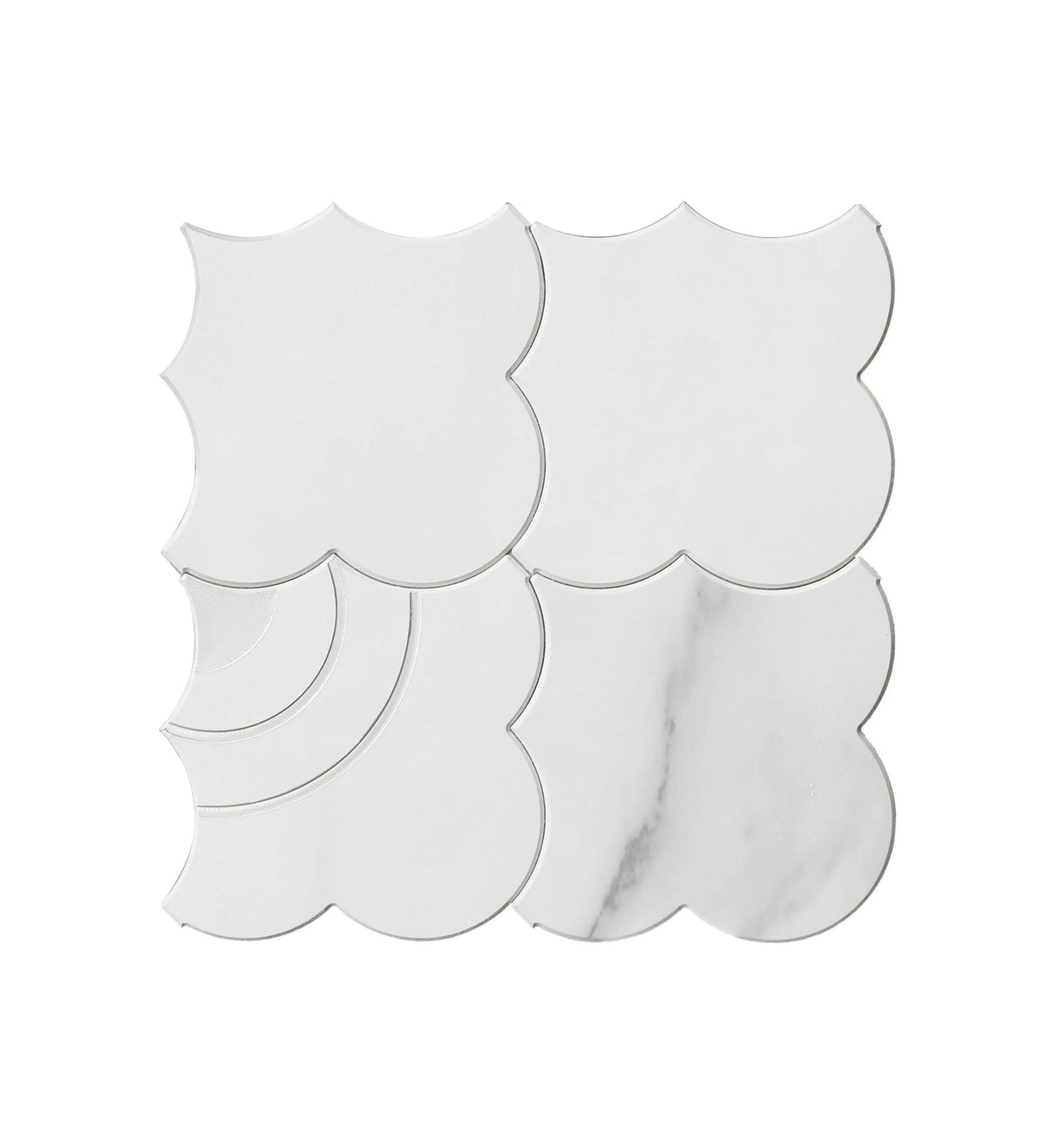 Colamo-peel and stick tile-backsplash-self adhesive tile-self adhesive backsplash-Cloud Yarn Decorative Mosaic Self Adhesive Tiles & Backsplashes, Alps Silver
