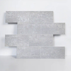 Luxe Subway Peel & Stick Tile - Industrial Light Concrete - 12"x12"