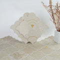Cloud Yarn Mosaic Peel and Stick Tiles Backsplash, Luna Gold