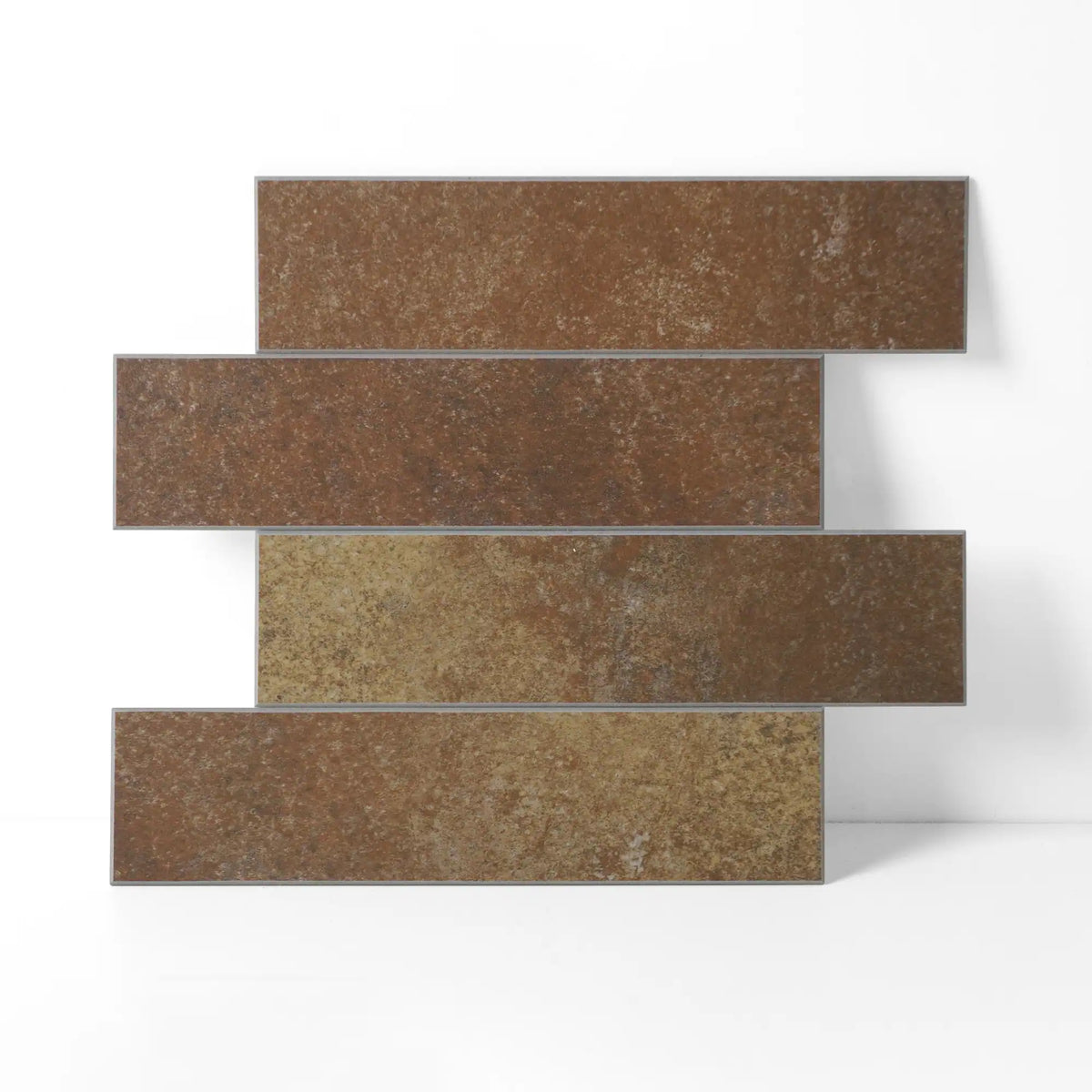 Luxe Rustic Elongated Subway Peel & Stick Tile - Terracotta